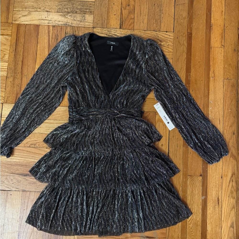 AQUA Shimmer Dress